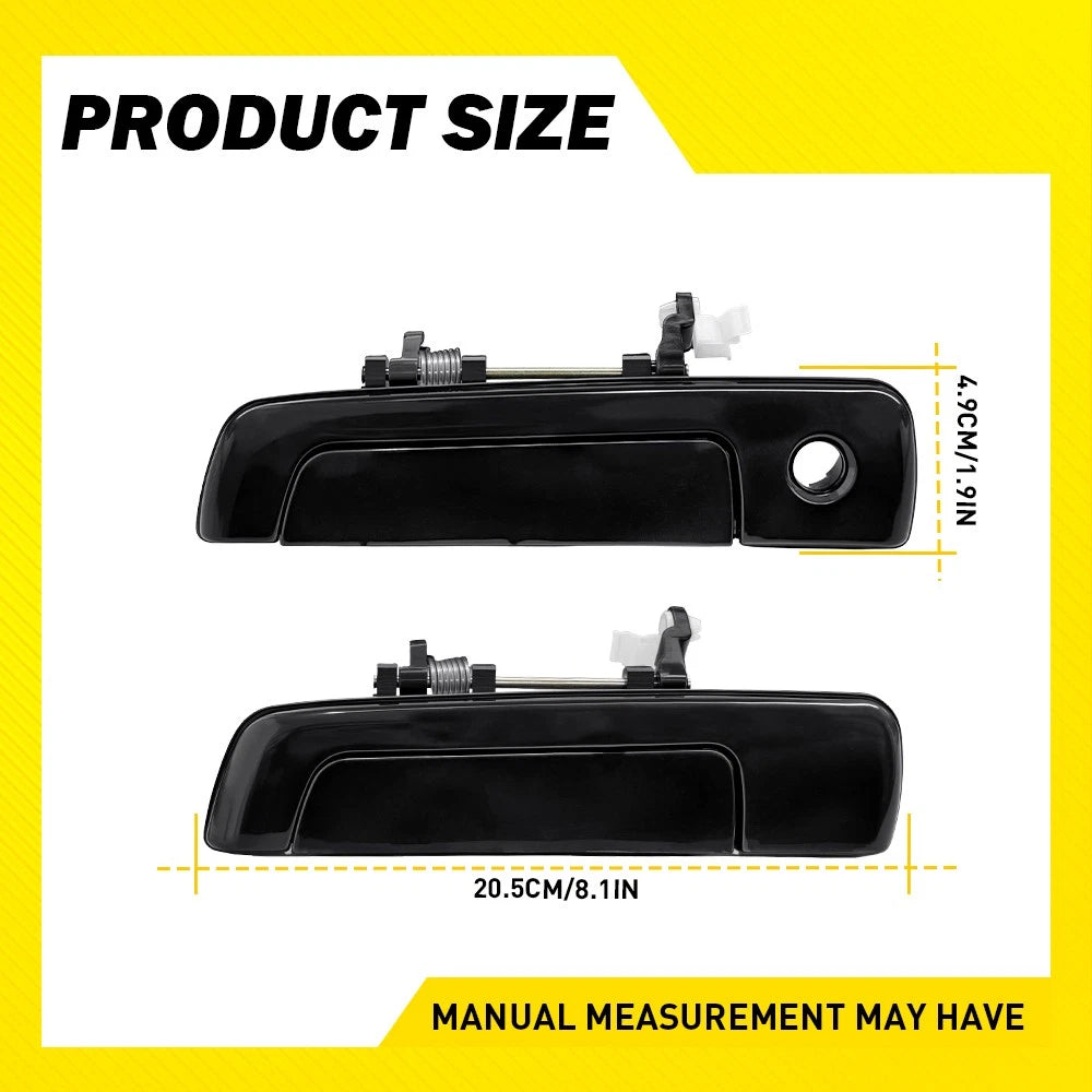 4PCS Front Rear Left Right Exterior Door Handles for Mitsubishi Mirage 1997-2002