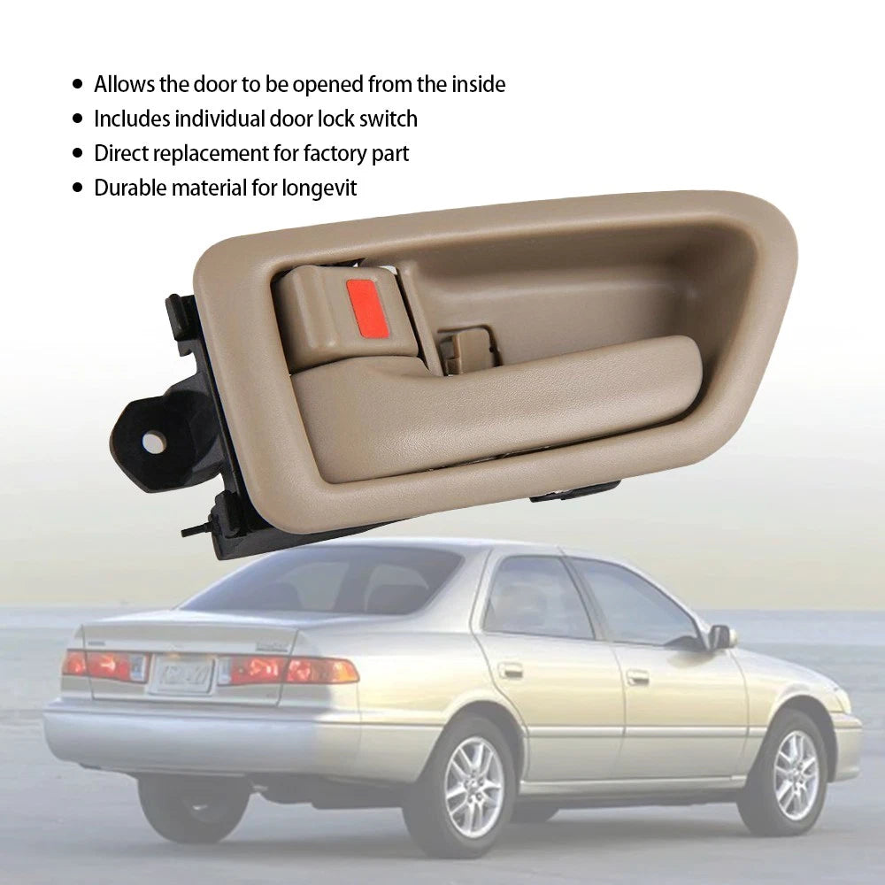 Fit Camry Toyota 1997-2001 Inside Door Driver Handle Side Left 1pc Front/Rear