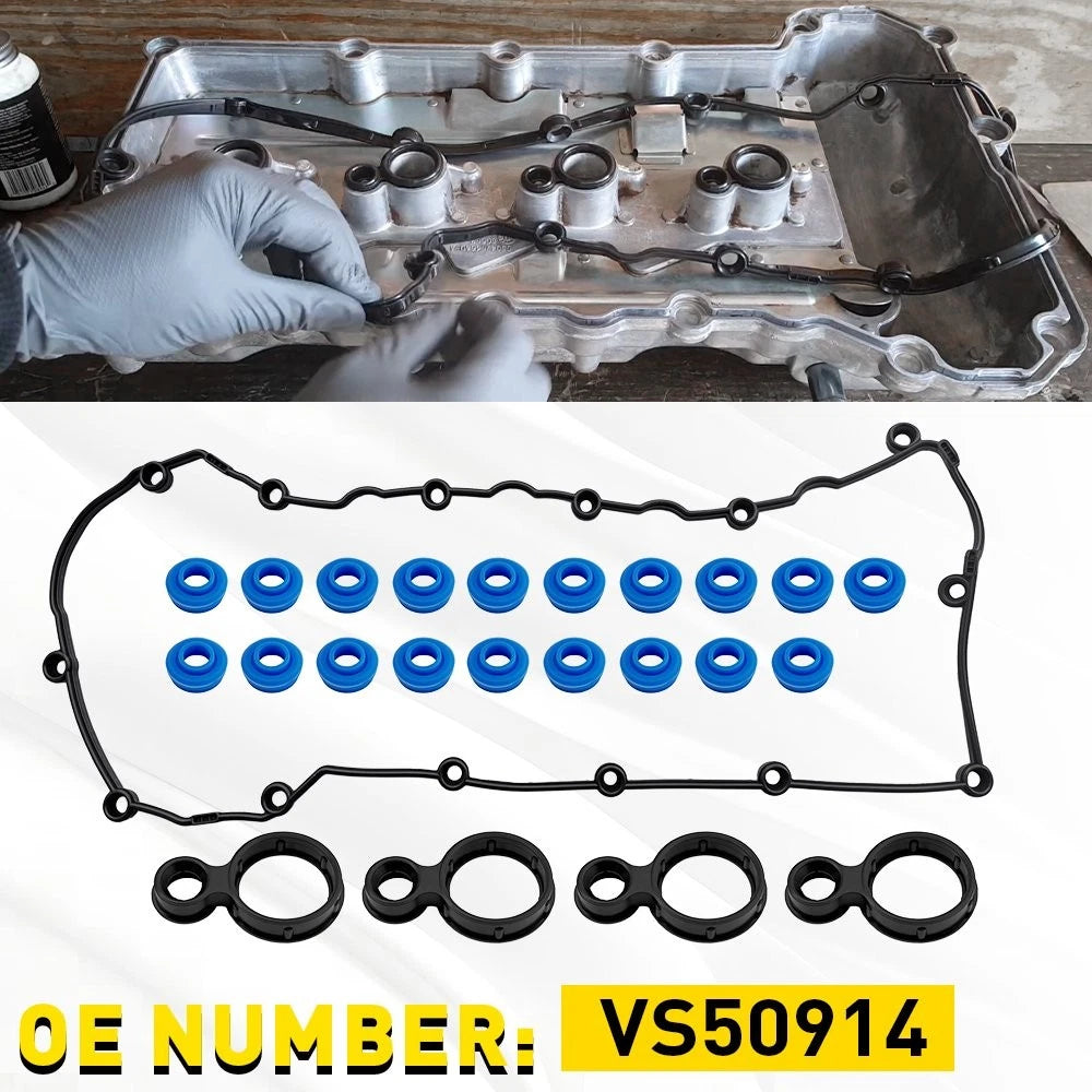 1Set VS50914 Valve Cover Gasket Kit Assy for Chrysler 200 2.4L 2015 2016 2017