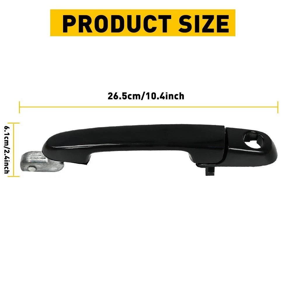 1-10X Left For 2006-2011 Hyundai Accent Front Outer Black Door Handle Pull 80700