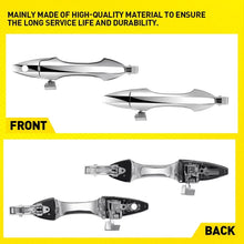 Load image into Gallery viewer, Chrome ABS 2-20X Door Handle Outer Front+Rear for 2007-2013 Acura MDX Base Left