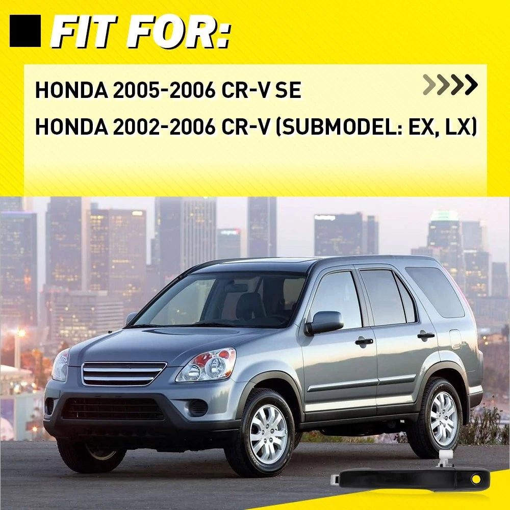 Exterior Door Handles Front Rear Left Right Set of 4 for Honda 2005-2006 CR-V SE