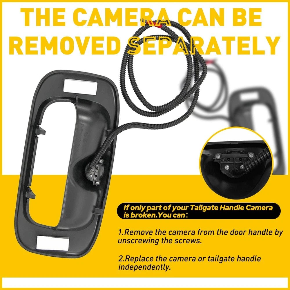 1X Tailgate Bezel Handle Camera Backup For Silverado Chevy 99-06 GMC Sierra 1500