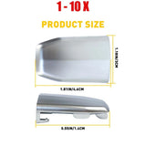 1-10X 13596115 15-19 Fit Cadillac Escalade Outside Front Door Handle Cap Chrome