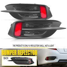 Load image into Gallery viewer, LH RH Rear Bumper Reflector Cover W/Molding Trim Fit Honda Civic Sedan 2016-2021