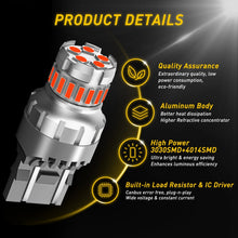 Load image into Gallery viewer, 2x AUXITO Red 7443/7440 LED Turn Signal Parking Light Bulb No Hyper Flash Canbus