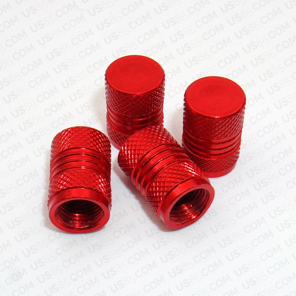 Universal Aluminum Auto Car Wheels Tyre Tire Valves Dust Stems Air Caps - Red - US85.COM