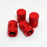 Universal Aluminum Auto Car Wheels Tyre Tire Valves Dust Stems Air Caps - Red