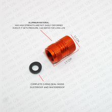 Load image into Gallery viewer, Universal Aluminum Auto Car Wheels Tire Valves Dust Stems Air Caps - Orange - US85.COM