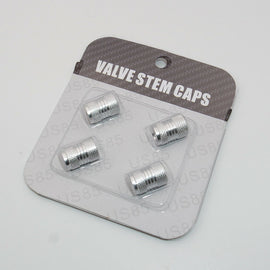 Universal Aluminum Auto Car Wheels Tire Valves Dust Stems Air Caps - Silver - US85.COM