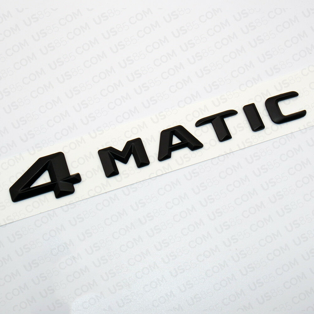 New Stlyle 4Matic Emblem Trunk Logo Badge Decoration AMG Modified - Matte Black - US85.COM