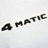 New Stlyle 4Matic Emblem Trunk Logo Badge Decoration AMG Modified - Matte Black