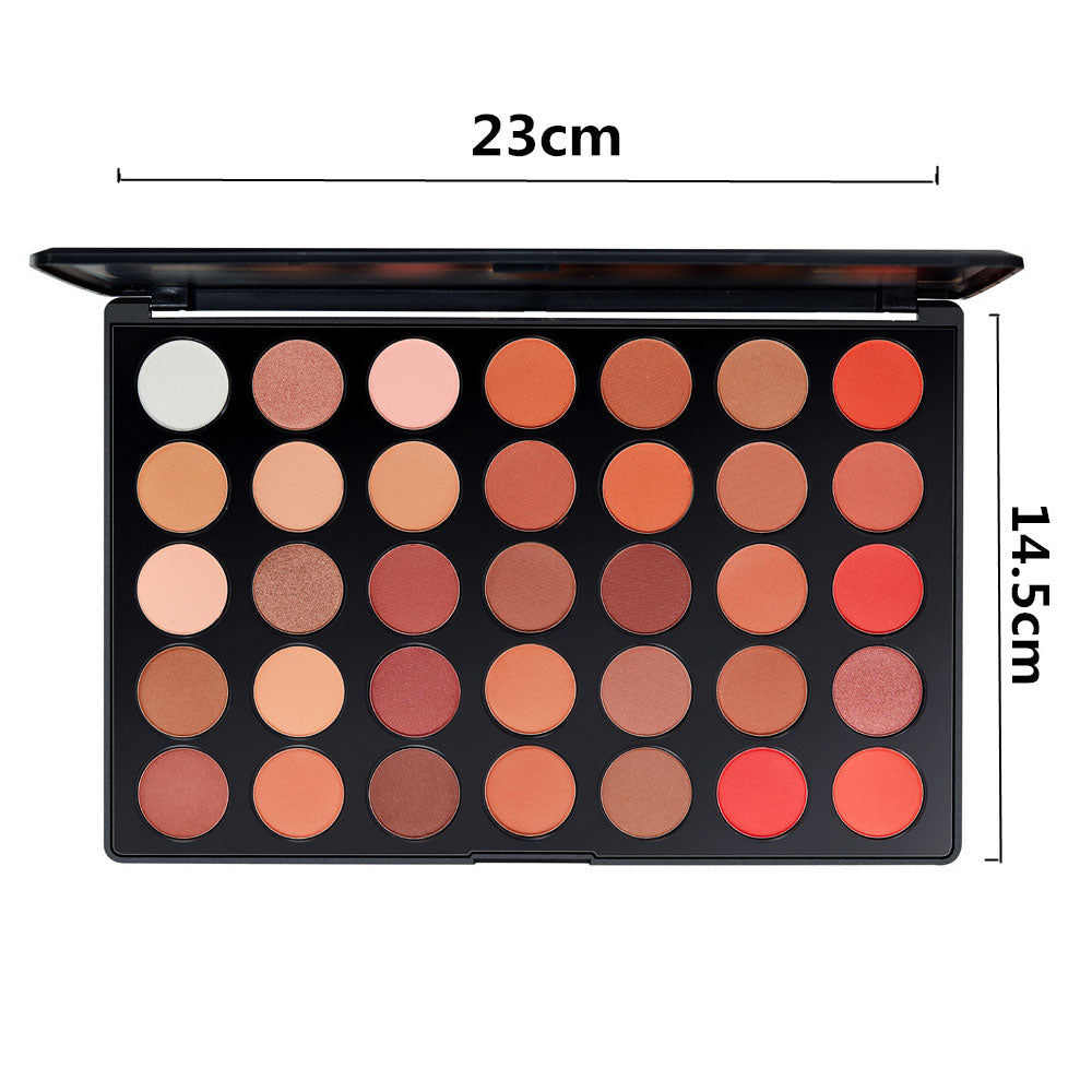 Cosmetic Matte Eyeshadow Makeup Palette Shimmer Set 35 Colors diamond bright eye shadow tray - US85.COM