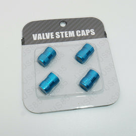 Universal Aluminum Auto Car Wheels Tire Valves Dust Stems Air Caps - Light Blue - US85.COM