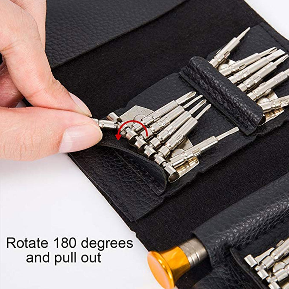 YG0090 25 in 1 Screwdriver Set Mini Precision Screwdriver Tool Set Replacement for PC Glasses Mobile Phone Laptop Watch - US85.COM