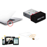 1Pcs Wireless WiFi Adapter USB WiFi Network Adapter 150Mbps Transmitter Receiver for Desktop/Laptop/Phone/Pad, Supports Windows 7/XP/Vista/MAC/OS etc.
