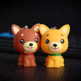Brown Fashion Cute Dog Keychain Keyring Handbag Accessory Charm Pendant Gift - US85.COM
