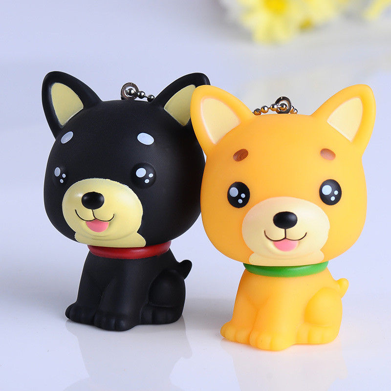 Yellow Fashion Cute Dog Keychain Keyring Handbag Accessory Charm Pendant Gift - US85.COM