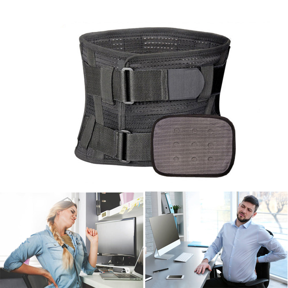 A0648 Lumbar Lower Back Brace and Support Belt - for Men & Women Relieve Lower Back Pain with Sciatica, Scoliosis, Herniated Disc or Degenerative Disc Disease Back Pain Relief