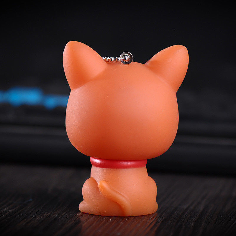 Black Fashion Cute Dog Keychain Keyring Handbag Accessory Charm Pendant Gift - US85.COM