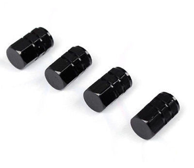 Black Aluminum Tire Wheel Rims Stem Air Valve Caps Tyre Cover Fit All Auto Car - US85.COM