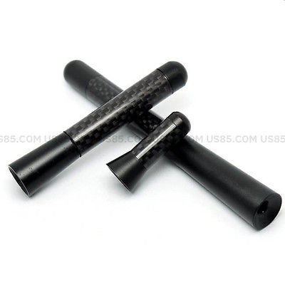 Black Universal 4.7" Carbon Fiber Car Radio Antenna Adjustable Aerials fit All - US85.COM