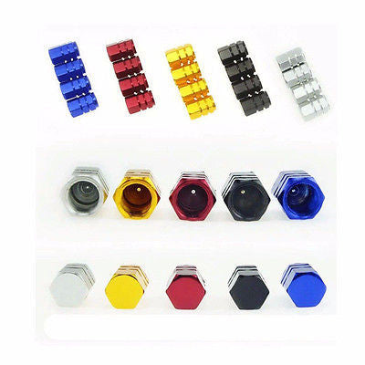 Red Aluminum Tire Wheel Rims Stem Air Valve Caps Tyre Cover Fit All Auto Car - US85.COM