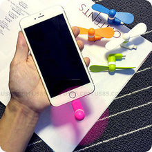 Load image into Gallery viewer, Mini Portable Fan Lightning Connector For iPhone 5/5s/5c/SE/6/6 plus Cool Wind - US85.COM