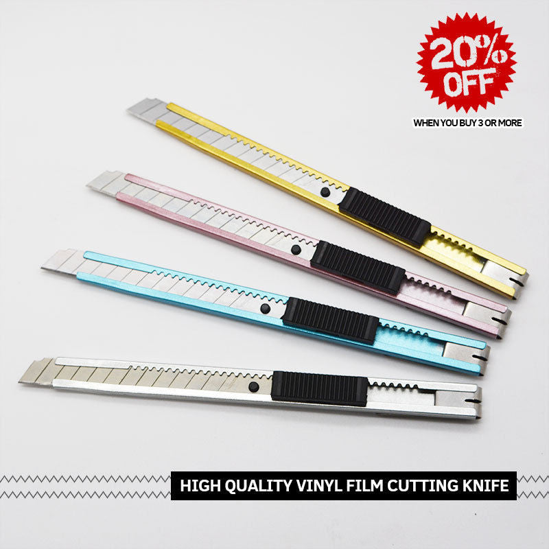 3D Carbon Fiber Vinyl Film Cutting Wrapping Cutter Utility Knife With Blade Snapper - US85.COM