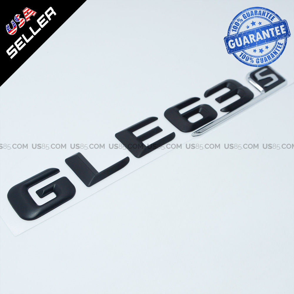 ABS GLE 63 S Emblem 3D Matte Black Trunk Logo Badge Decoration AMG Modified - US85.COM
