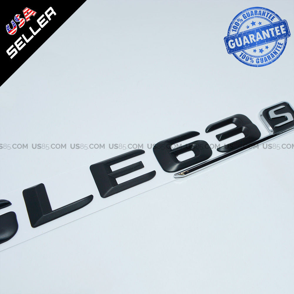 ABS GLE 63 S Emblem 3D Matte Black Trunk Logo Badge Decoration AMG Modified - US85.COM