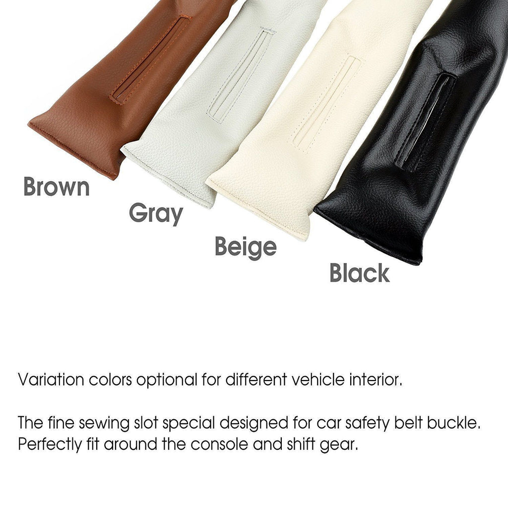 Universal Car Vehicle Seat Hand Brake Gap Filler Pad PU Leather Decoration Gift - US85.COM