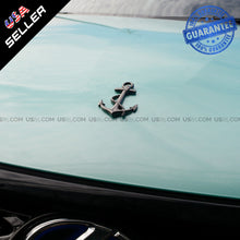 Load image into Gallery viewer, Black 3D Pirate Ship Anchor Emblem Badge Decal Car Stickers Truck Decoration - US85.COM