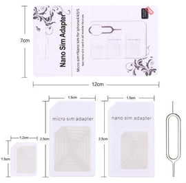 Nano SIM Card to Micro Standard Adapter Adaptor Converter for iPhone 6 5 4 Plus - US85.COM