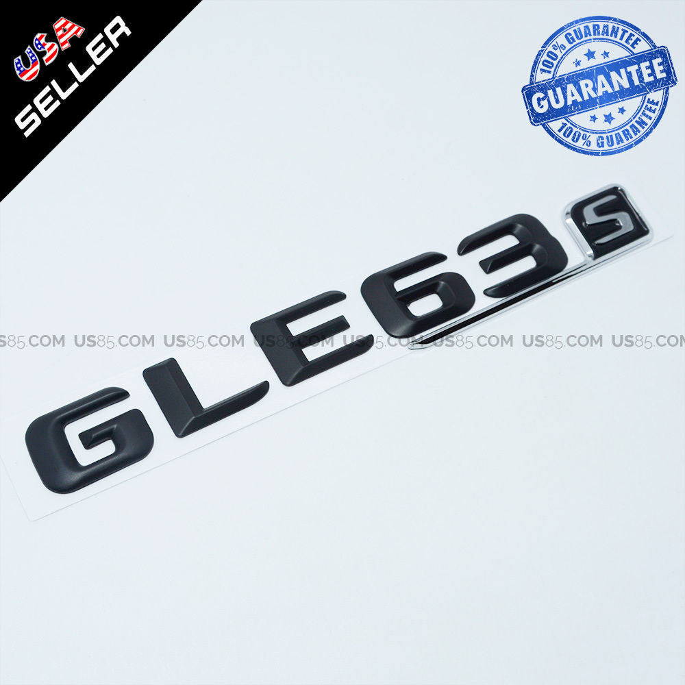 ABS GLE 63 S Emblem 3D Matte Black Trunk Logo Badge Decoration AMG Modified - US85.COM