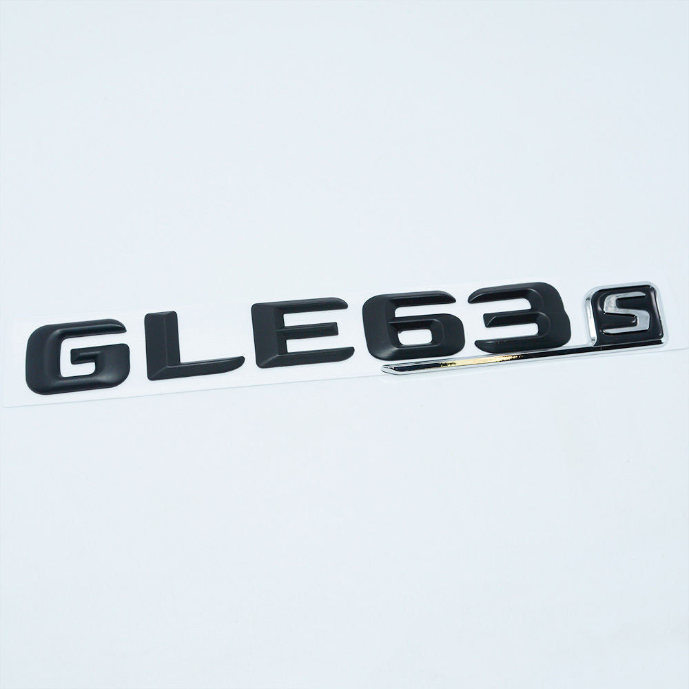 ABS GLE 63 S Emblem 3D Matte Black Trunk Logo Badge Decoration AMG Modified - US85.COM