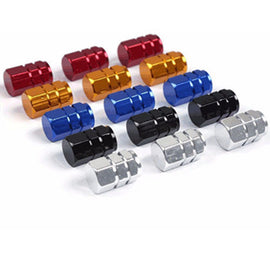 Orange Aluminum Tire Wheel Rims Stem Air Valve Caps Tyre Cover Fit All Auto Car - US85.COM