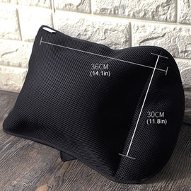 A0697 Tcare Inflatable Lumbar Support Back Cushion with 3D Mesh Cover Balanced Firmness Designed for Lower Back Pain Relief- Ideal Portable Back Pillow for Computer/Office Chair, Car Seat, Recliner