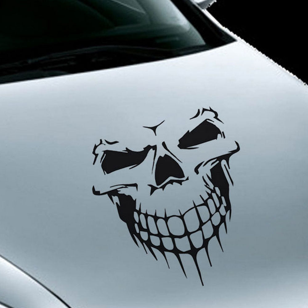 1Pcs Car Decal Reflective Skull Car Truck Sticker Racing Window Decal Funny Car Sticker - US85.COM