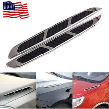 Load image into Gallery viewer, 2Pcs/Set Auto Car 3D ABS resign Fake Side Air Vents Outlet Decorative Stickers Car Body Decal Bumper Sticker Car-Styling Car Accessories - US85.COM