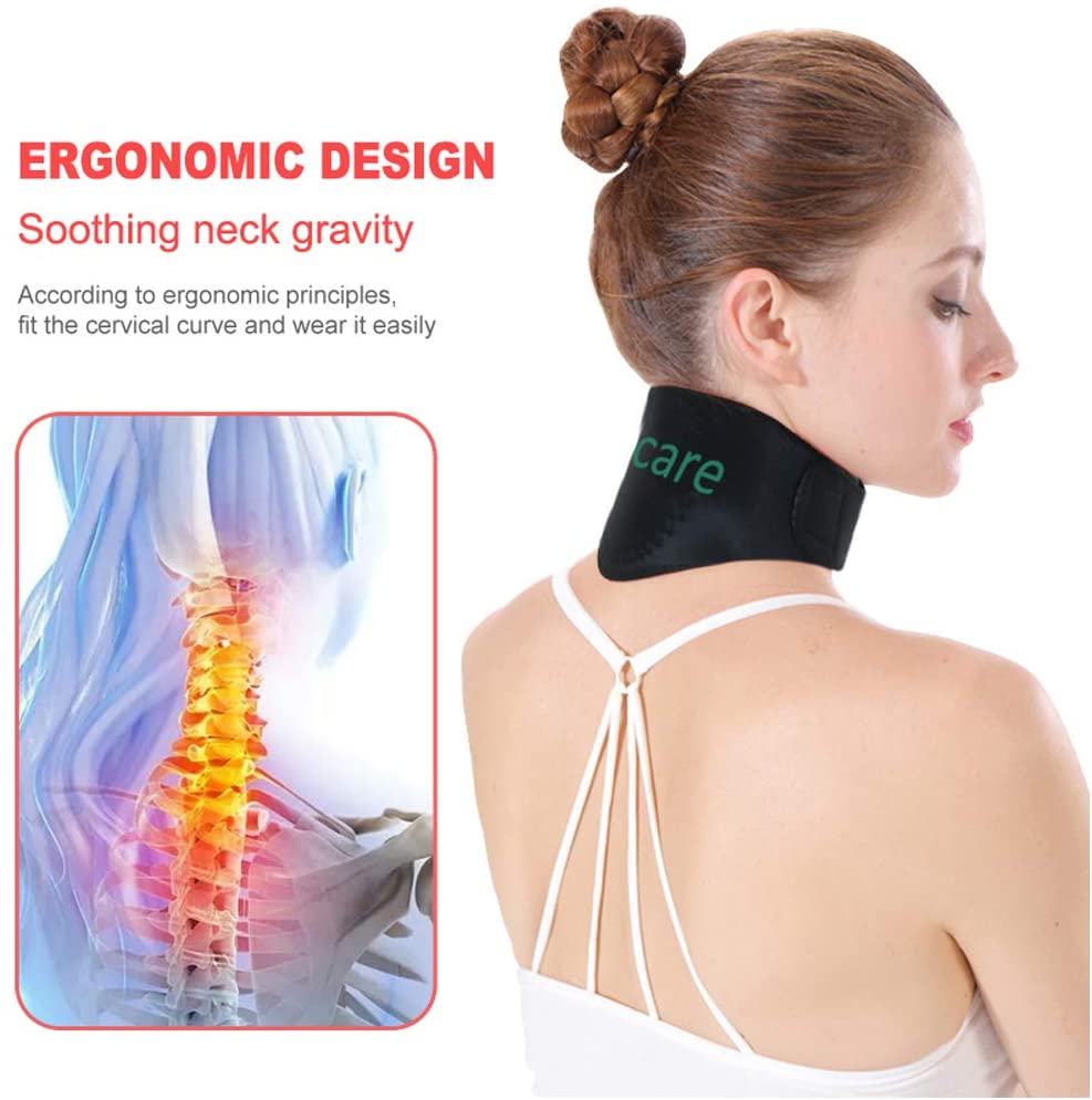 A0459 Tcare Tourmaline Magnetic Therapy Neck Brace Tourmaline Belt Support Cervical Vertebra Protection Spontaneous Self Heating