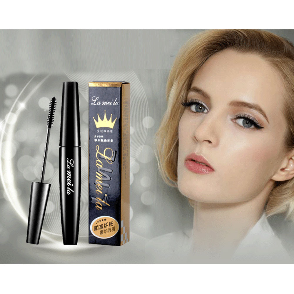1Pcs 3D Mascara, Makeup Lash Waterproof Mascara, Extreme Black Natural Thick Waterproof Not Blooming, Black Eyelash Extension Crazy-long - US85.COM