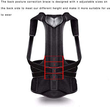 Load image into Gallery viewer, A0659 Tcare Back Brace Posture Corrector with 2-Pieces Removable Aluminum Bars for Women and Men Back Lumbar Support Shoulder Posture Support for Improve Posture Provide and Back Pain Relief