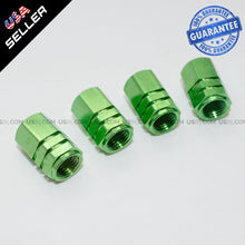 Load image into Gallery viewer, Green Aluminum Tire Wheel Rims Stem Air Valve Caps Tyre Cover Fit All Auto Car - US85.COM