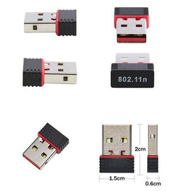 1Pcs Wireless WiFi Adapter USB WiFi Network Adapter 150Mbps Transmitter Receiver for Desktop/Laptop/Phone/Pad, Supports Windows 7/XP/Vista/MAC/OS etc. - US85.COM