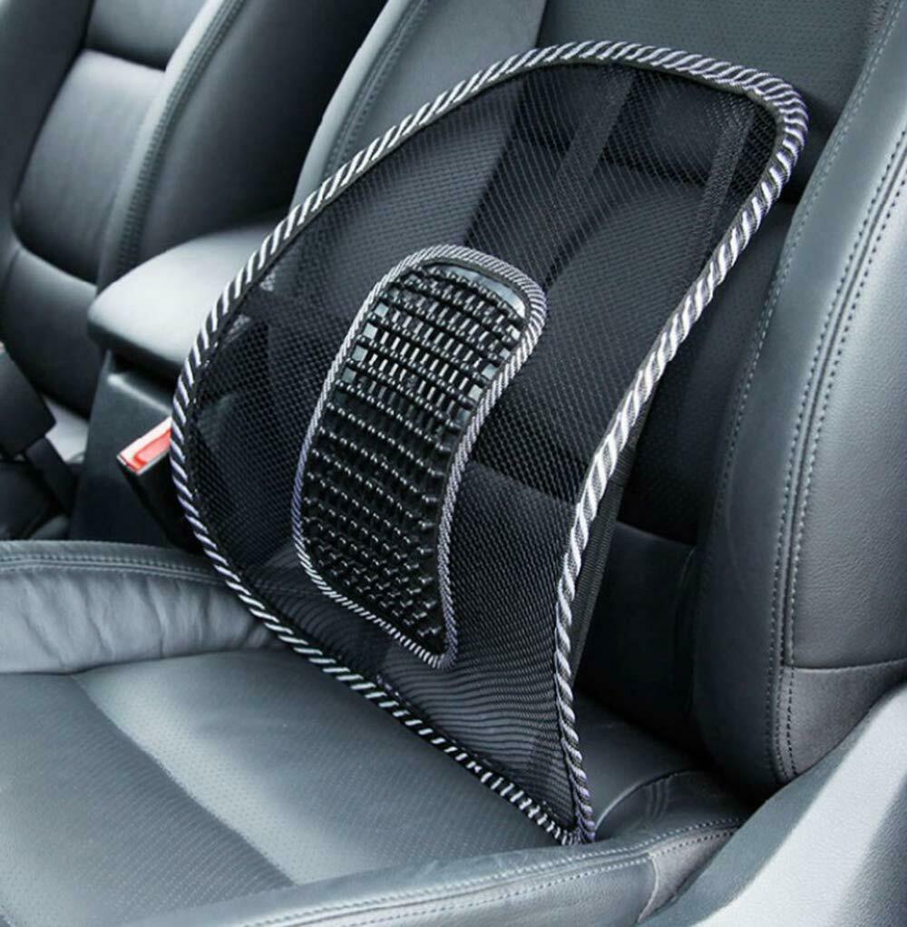 Universal 2x Mesh Back Support Lumbar Brace For Car Office Seat Chair Cushion - US85.COM