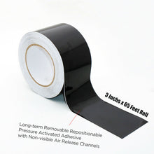 Load image into Gallery viewer, 65&#39; 3&quot; Gloss Black Vinyl Wrap Roll Sheet Film For Door Trim Tint Chrome Delete - US85.COM