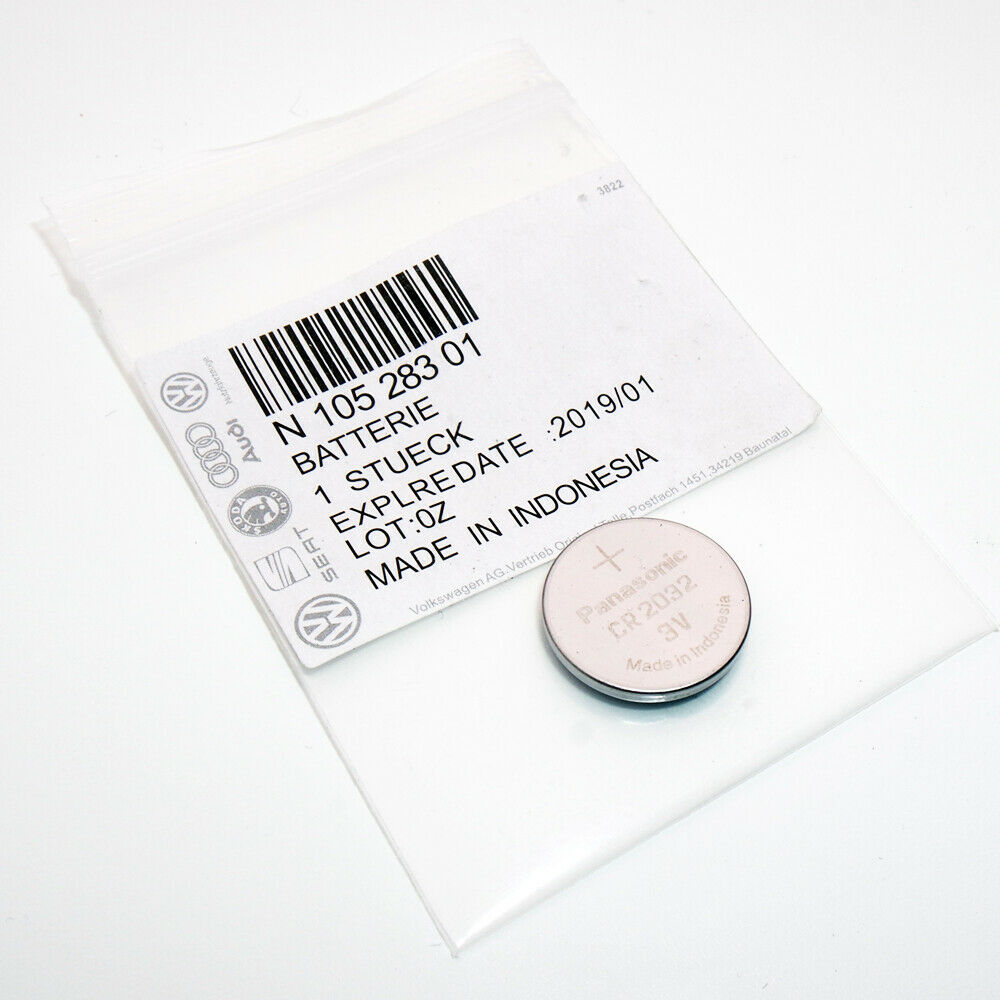 1x Lithium Coin Cell Battery Fit For VW Lithium Remote Battery CR2032 N10528301 - US85.COM