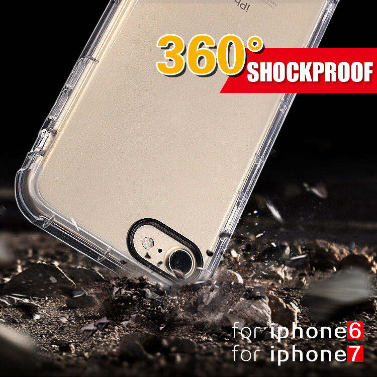 Apple iPhone 6 / 7 / 8 Plus Case Silicone Clear Cover Bumper Rubber Protective - US85.COM