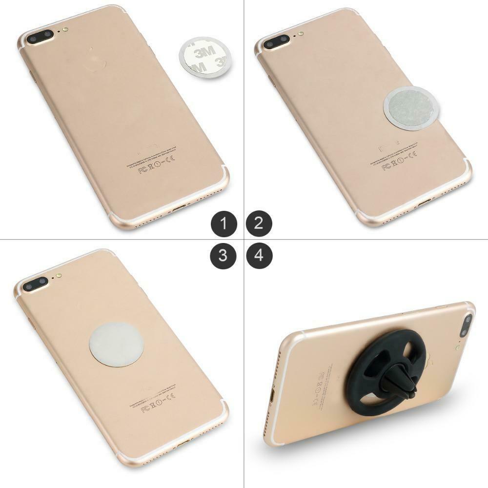 Universal Air Vent Magnetic Gear Car GPS Mount Phone Holder Steering Wheel Style - US85.COM